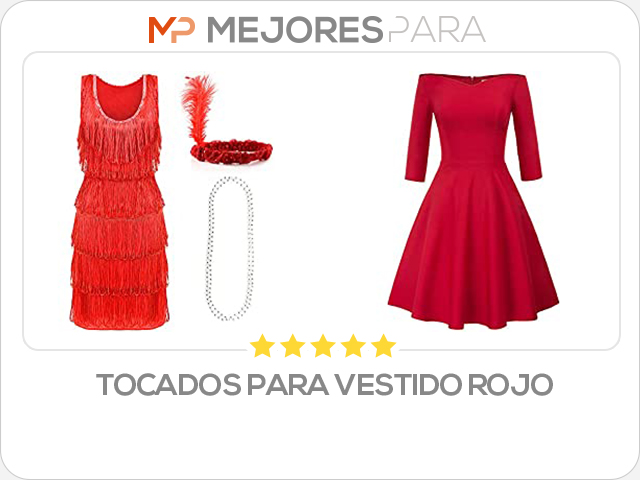 tocados para vestido rojo