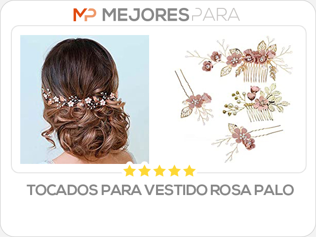 tocados para vestido rosa palo