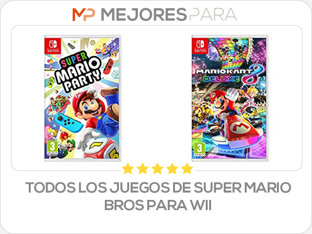 todos los juegos de super mario bros para wii