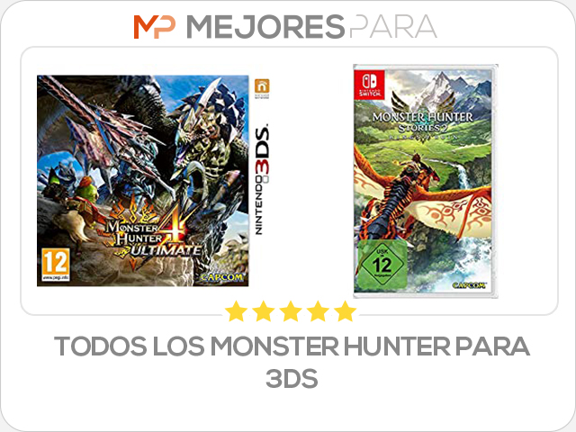 todos los monster hunter para 3ds