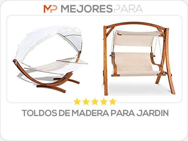 toldos de madera para jardin