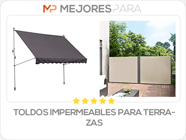 toldos impermeables para terrazas