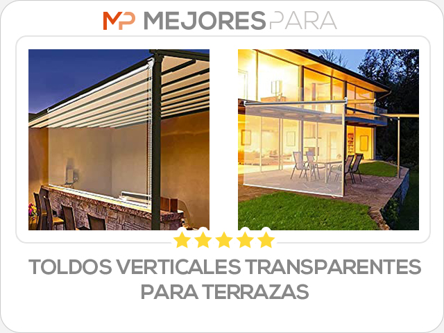 toldos verticales transparentes para terrazas