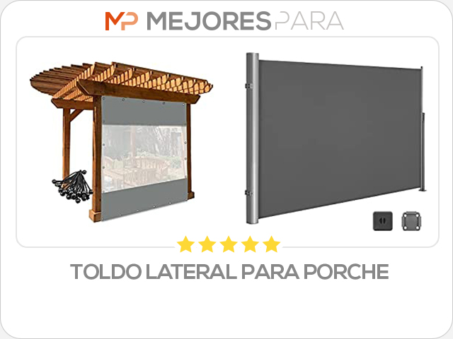 toldo lateral para porche