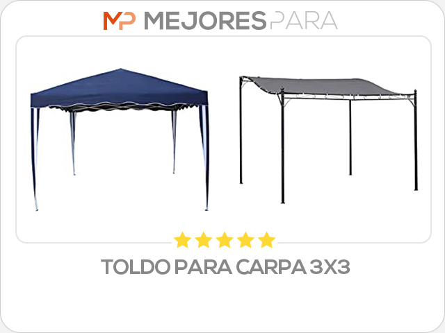 toldo para carpa 3x3