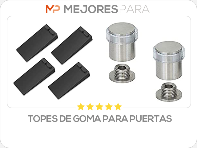 topes de goma para puertas