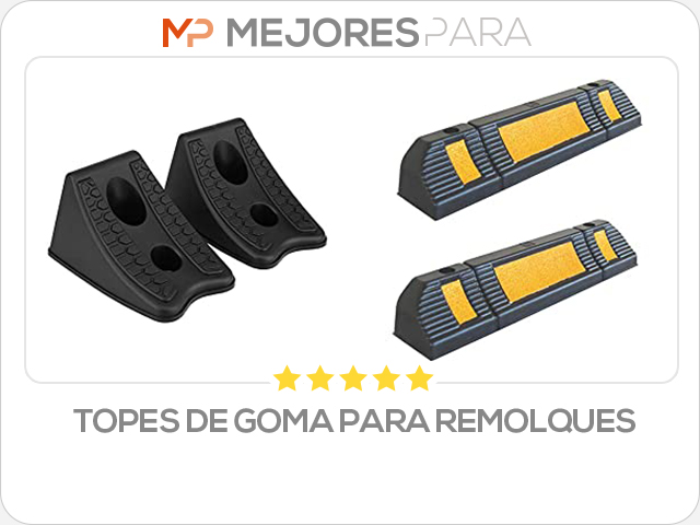 topes de goma para remolques