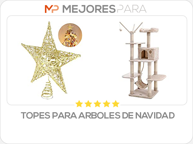 topes para arboles de navidad