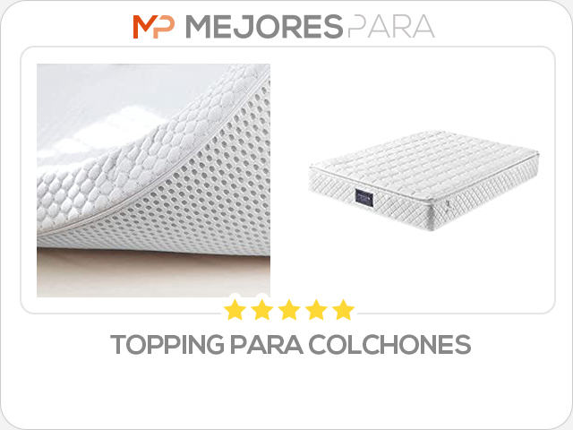 topping para colchones