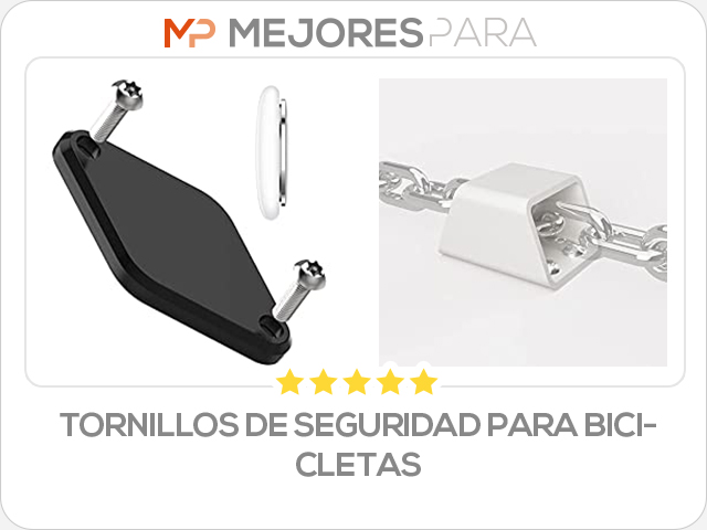 tornillos de seguridad para bicicletas