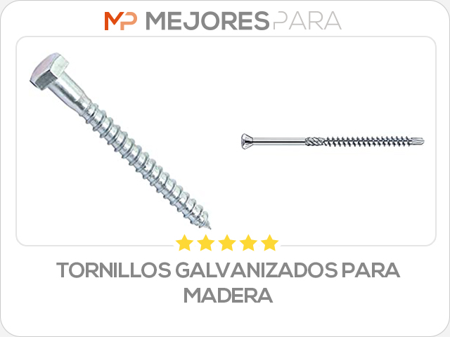 tornillos galvanizados para madera