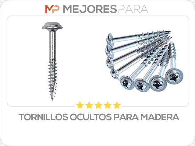 tornillos ocultos para madera