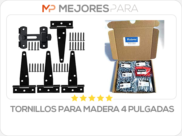 tornillos para madera 4 pulgadas