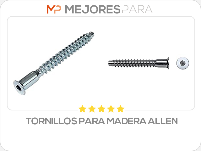 tornillos para madera allen