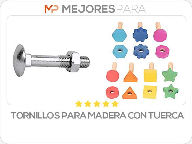 tornillos para madera con tuerca