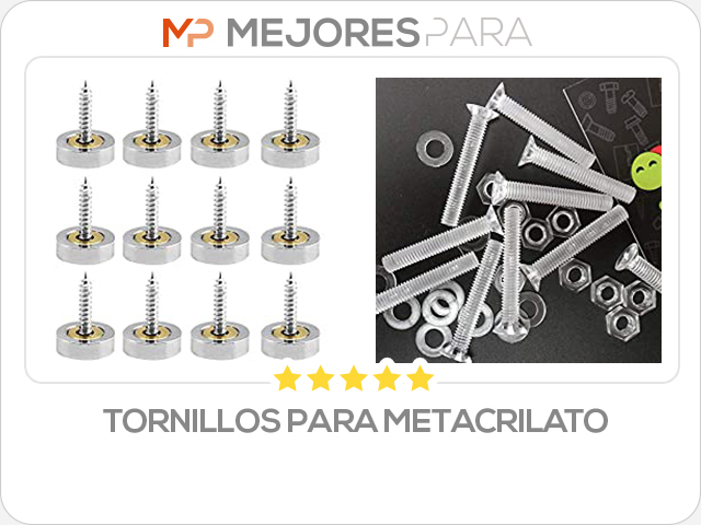 tornillos para metacrilato