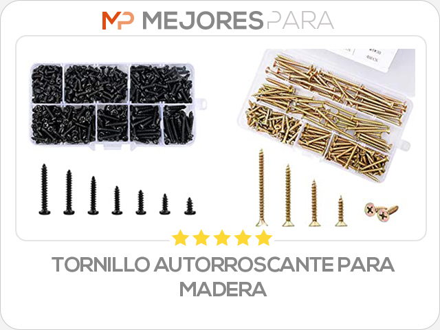 tornillo autorroscante para madera