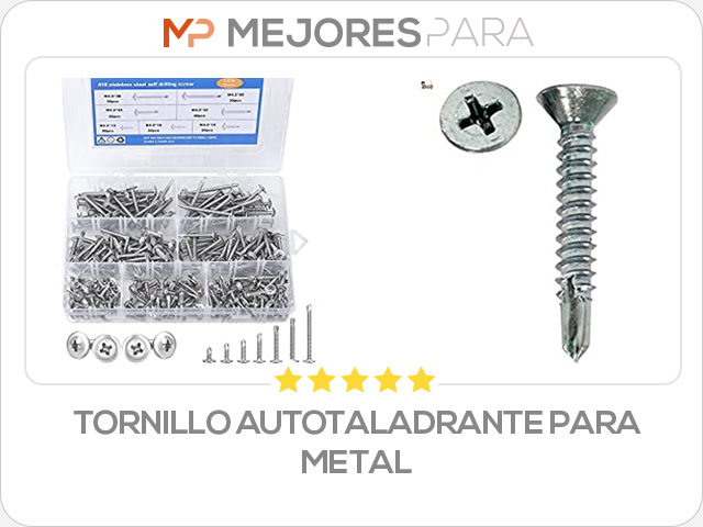 tornillo autotaladrante para metal