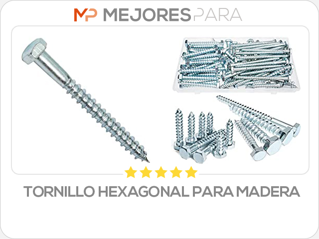 tornillo hexagonal para madera