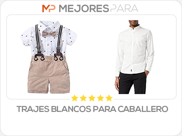 trajes blancos para caballero