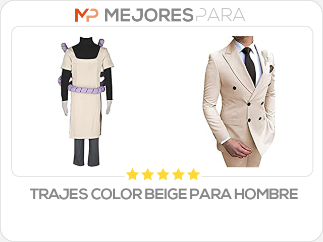 trajes color beige para hombre