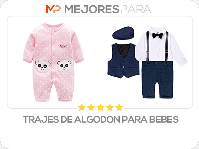 trajes de algodon para bebes