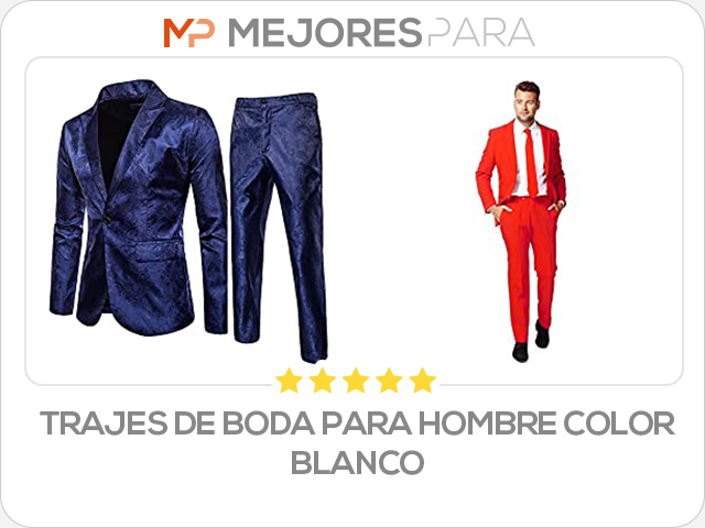 trajes de boda para hombre color blanco