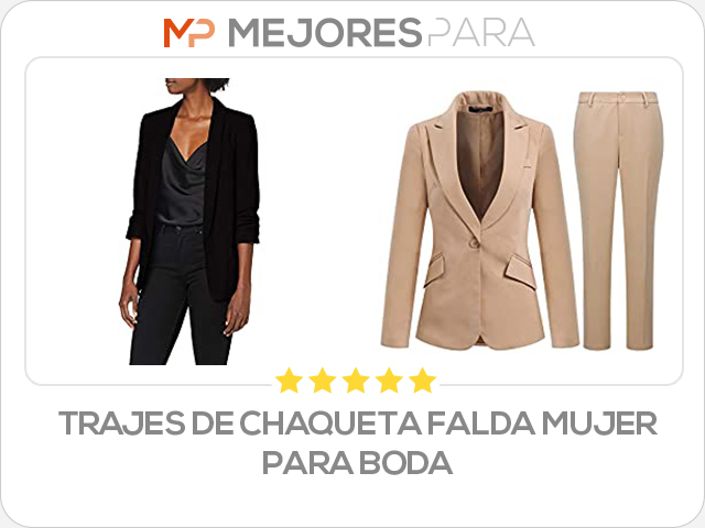 trajes de chaqueta falda mujer para boda