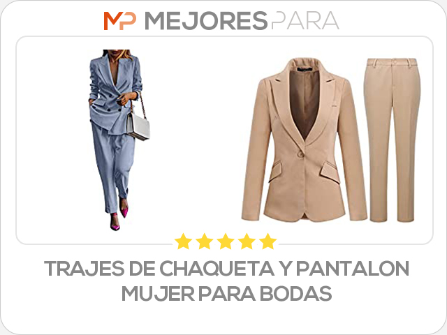 trajes de chaqueta y pantalon mujer para bodas