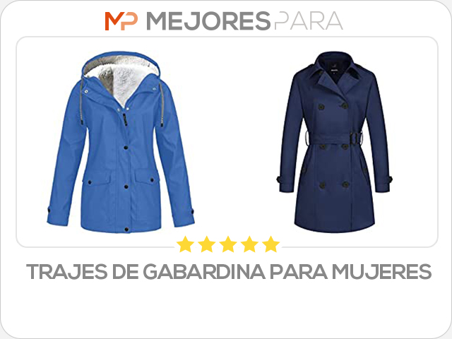 trajes de gabardina para mujeres