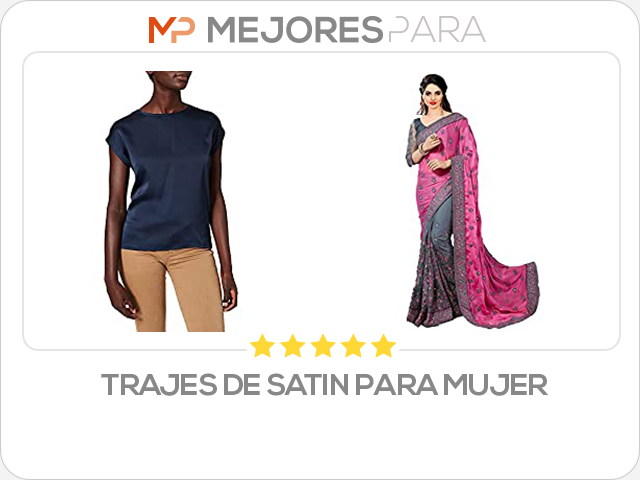 trajes de satin para mujer