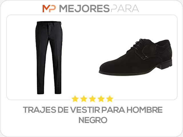 trajes de vestir para hombre negro