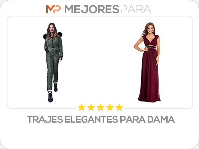 trajes elegantes para dama