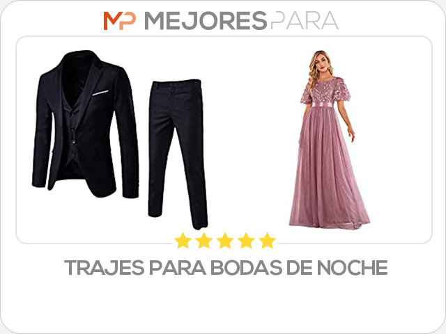 trajes para bodas de noche