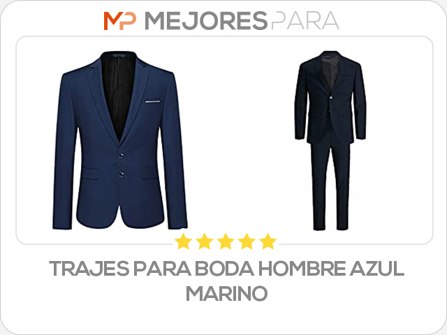 trajes para boda hombre azul marino