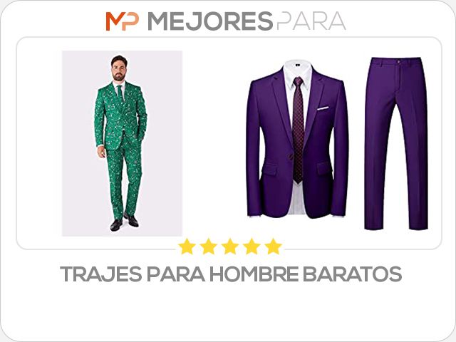 trajes para hombre baratos