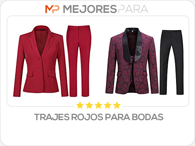 trajes rojos para bodas