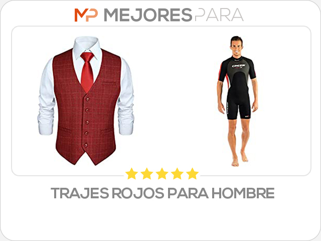 trajes rojos para hombre