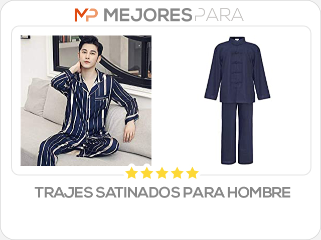 trajes satinados para hombre