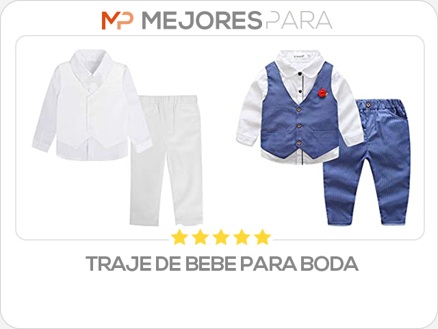 traje de bebe para boda