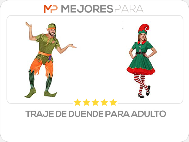 traje de duende para adulto