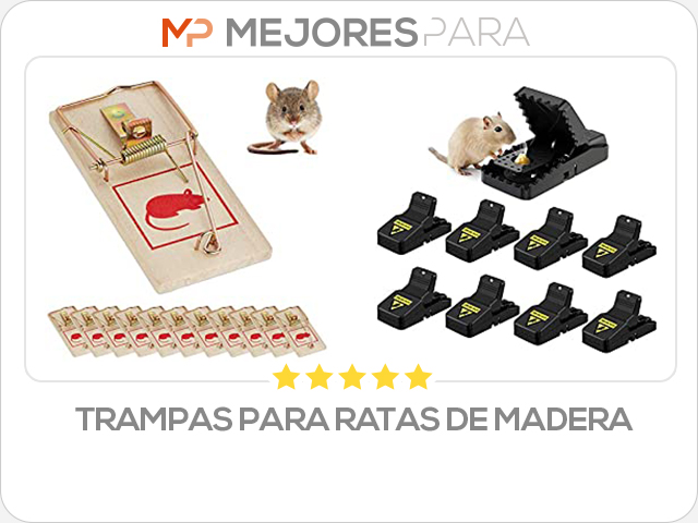 trampas para ratas de madera