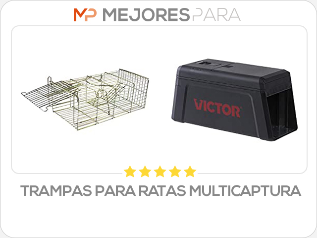 trampas para ratas multicaptura