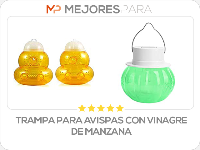 trampa para avispas con vinagre de manzana