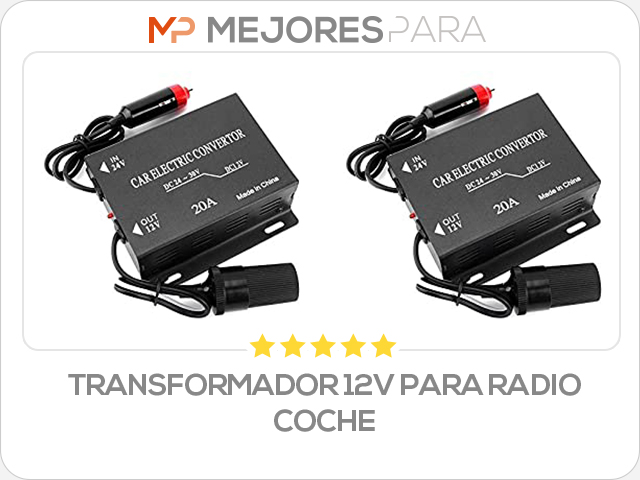 transformador 12v para radio coche