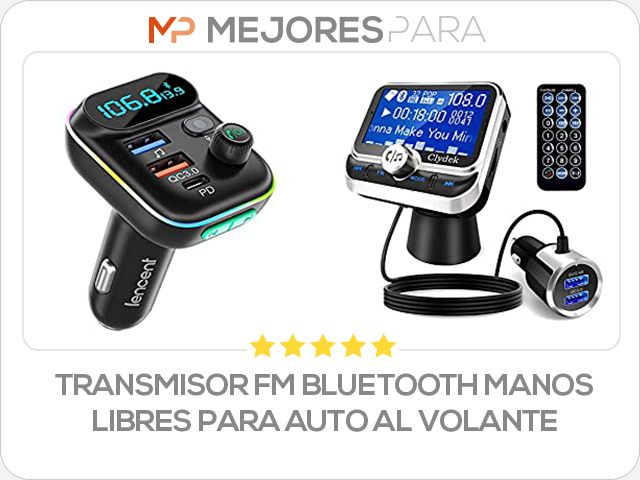 transmisor fm bluetooth manos libres para auto al volante