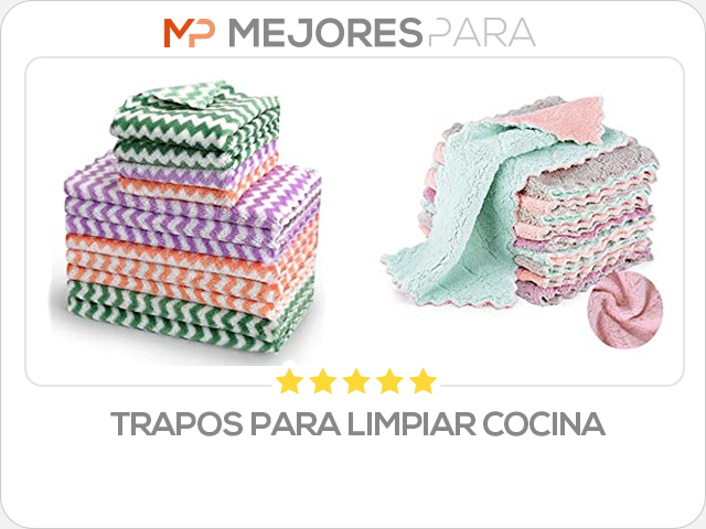 trapos para limpiar cocina