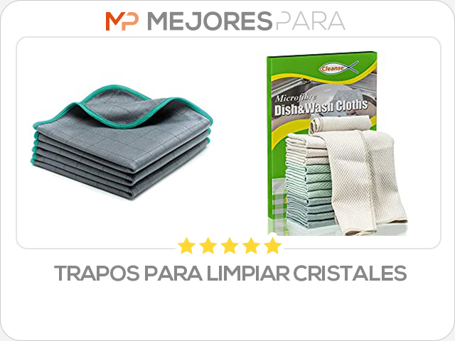 trapos para limpiar cristales