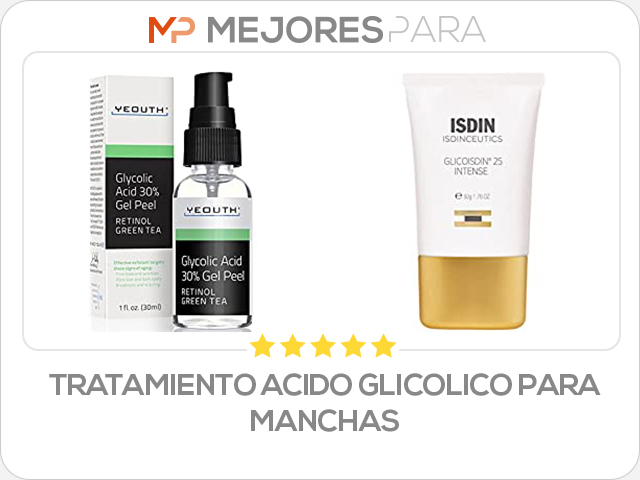 tratamiento acido glicolico para manchas