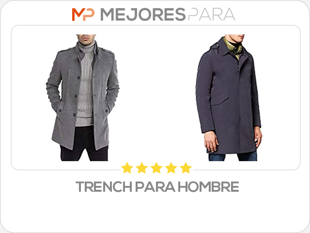 trench para hombre